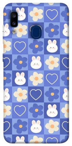 Чехол itsPrint Кролики-цветочки для Samsung Galaxy A20 / A30