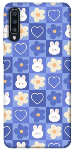 Чехол itsPrint Кролики-цветочки для Samsung Galaxy A70 (A705F)