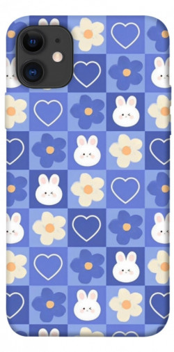 Чехол itsPrint Кролики-цветочки для Apple iPhone 11 (6.1")