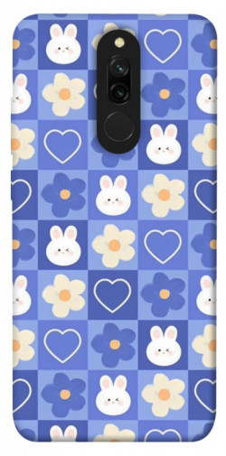 Чехол itsPrint Кролики-цветочки для Xiaomi Redmi 8