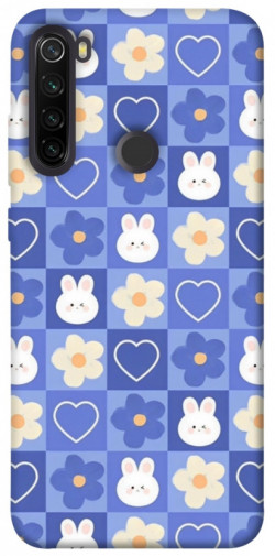 Чехол itsPrint Кролики-цветочки для Xiaomi Redmi Note 8T