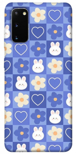 Чехол itsPrint Кролики-цветочки для Samsung Galaxy S20