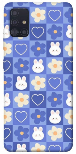 Чехол itsPrint Кролики-цветочки для Samsung Galaxy A51