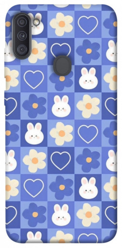 Чехол itsPrint Кролики-цветочки для Samsung Galaxy A11