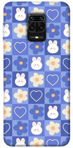 Чехол itsPrint Кролики-цветочки для Xiaomi Redmi Note 9s / Note 9 Pro / Note 9 Pro Max