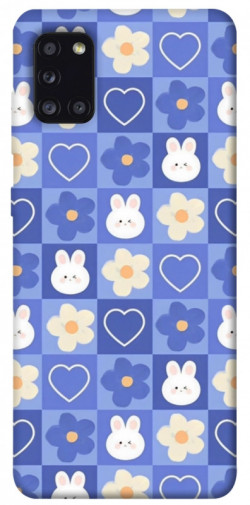 Чехол itsPrint Кролики-цветочки для Samsung Galaxy A31