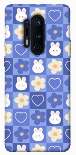 Чехол itsPrint Кролики-цветочки для OnePlus 8 Pro