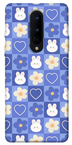 Чехол itsPrint Кролики-цветочки для OnePlus 8