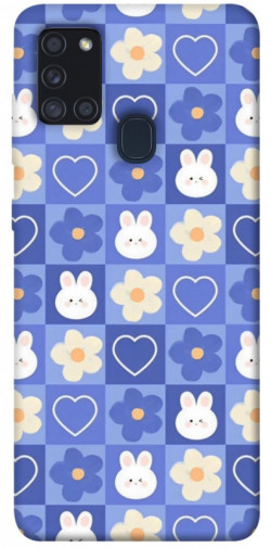 Чехол itsPrint Кролики-цветочки для Samsung Galaxy A21s