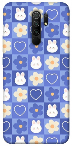 Чехол itsPrint Кролики-цветочки для Xiaomi Redmi 9
