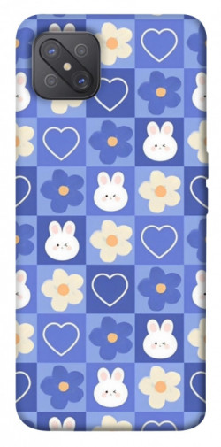 Чехол itsPrint Кролики-цветочки для Oppo A92s