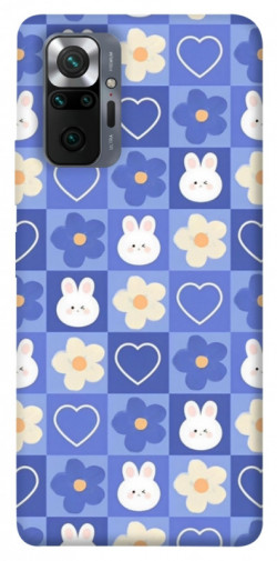 Чехол itsPrint Кролики-цветочки для Xiaomi Redmi Note 10 Pro