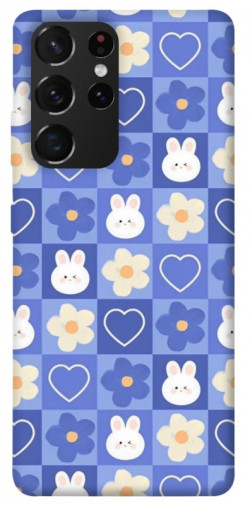 Чехол itsPrint Кролики-цветочки для Samsung Galaxy S21 Ultra