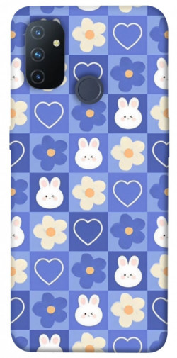 Чехол itsPrint Кролики-цветочки для OnePlus Nord N100