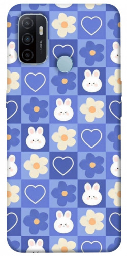 Чехол itsPrint Кролики-цветочки для Oppo A53 / A32 / A33