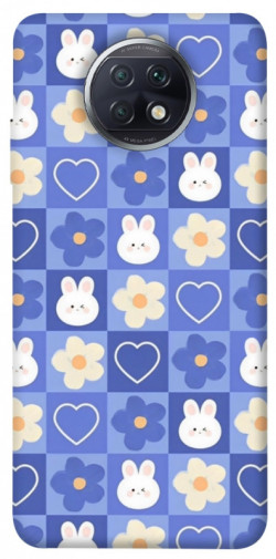Чехол itsPrint Кролики-цветочки для Xiaomi Redmi Note 9 5G / Note 9T