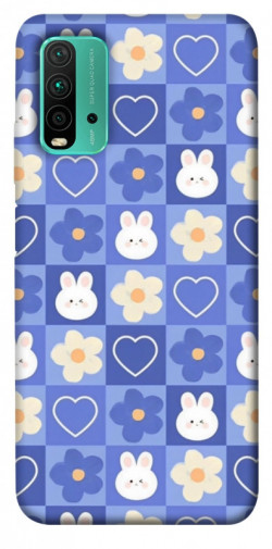 Чехол itsPrint Кролики-цветочки для Xiaomi Redmi Note 9 4G / Redmi 9 Power / Redmi 9T