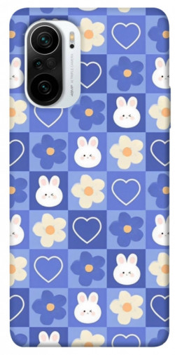 Чехол itsPrint Кролики-цветочки для Xiaomi Redmi K40 / K40 Pro / K40 Pro+ / Poco F3