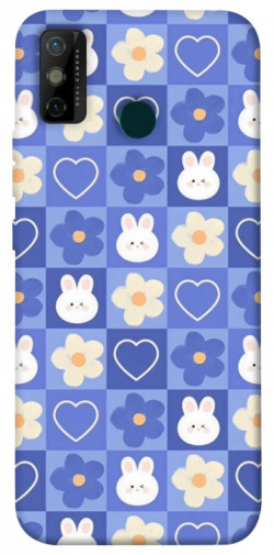 Чехол itsPrint Кролики-цветочки для TECNO Spark 6 Go