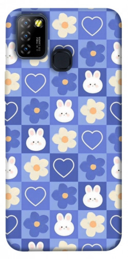 Чехол itsPrint Кролики-цветочки для Infinix Hot 10 Lite