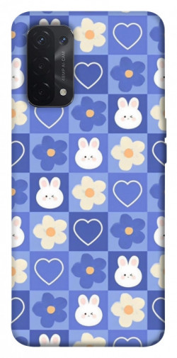 Чехол itsPrint Кролики-цветочки для Oppo A54 4G