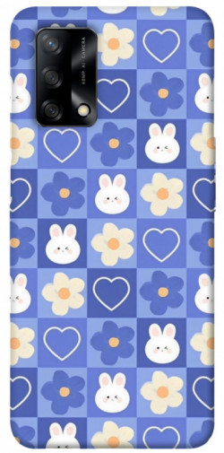 Чехол itsPrint Кролики-цветочки для Oppo A74 4G