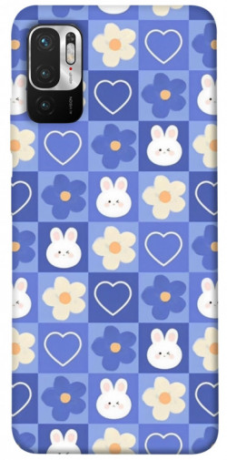 Чехол itsPrint Кролики-цветочки для Xiaomi Redmi Note 10 5G