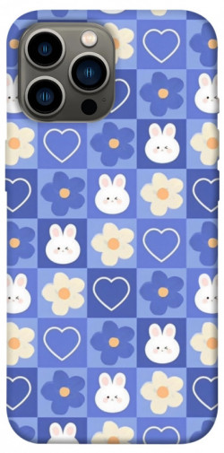 Чехол itsPrint Кролики-цветочки для Apple iPhone 13 Pro Max (6.7")