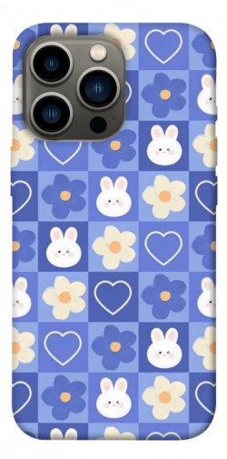 Чехол itsPrint Кролики-цветочки для Apple iPhone 13 Pro (6.1")