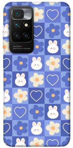 Чехол itsPrint Кролики-цветочки для Xiaomi Redmi 10