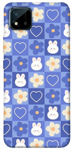 Чехол itsPrint Кролики-цветочки для Realme C11 (2021)