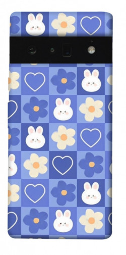 Чехол itsPrint Кролики-цветочки для Google Pixel 6 Pro