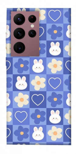 Чохол itsPrint Кролики-квіточки для Samsung Galaxy S22 Ultra