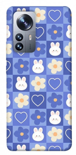 Чохол itsPrint Кролики-квіточки для Xiaomi 12 / 12X