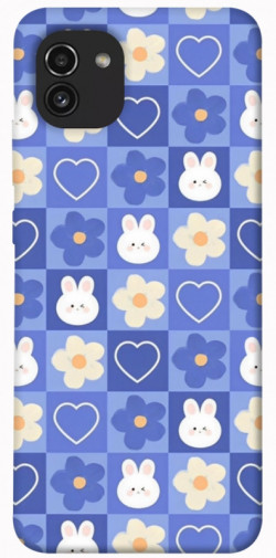 Чохол itsPrint Кролики-квіточки для Samsung Galaxy A03