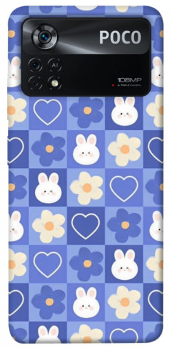 Чохол itsPrint Кролики-квіточки для Xiaomi Poco X4 Pro 5G