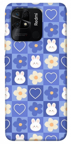 Чохол itsPrint Кролики-квіточки для Xiaomi Redmi 10C
