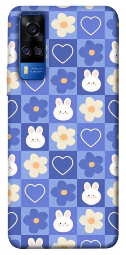 Чохол itsPrint Кролики-квіточки для Vivo Y51a