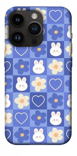 Чехол itsPrint Кролики-цветочки для Apple iPhone 14 Pro (6.1")