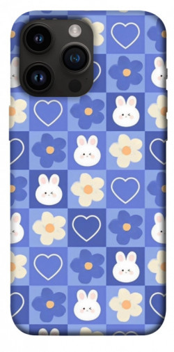 Чехол itsPrint Кролики-цветочки для Apple iPhone 14 Pro Max (6.7")