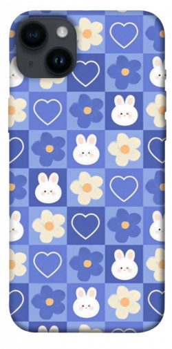 Чехол itsPrint Кролики-цветочки для Apple iPhone 14 Plus (6.7")