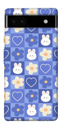 Чехол itsPrint Кролики-цветочки для Google Pixel 6a