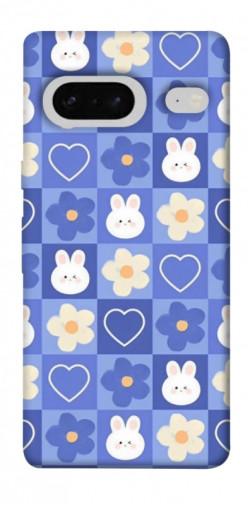 Чехол itsPrint Кролики-цветочки для Google Pixel 7