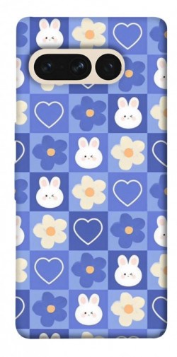 Чехол itsPrint Кролики-цветочки для Google Pixel 7 Pro