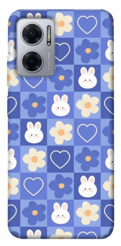 Чехол itsPrint Кролики-цветочки для Xiaomi Redmi Note 11E