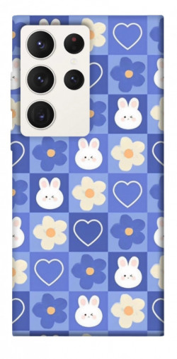 Чехол itsPrint Кролики-цветочки для Samsung Galaxy S23 Ultra
