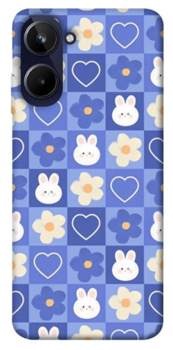Чехол itsPrint Кролики-цветочки для Realme 10 4G