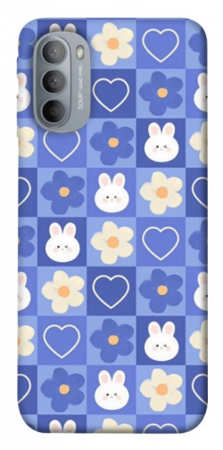 Чехол itsPrint Кролики-цветочки для Motorola Moto G31