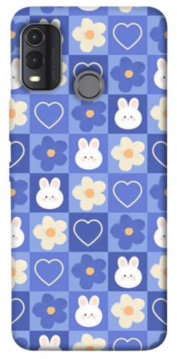 Чехол itsPrint Кролики-цветочки для Nokia G11 Plus