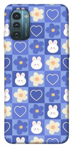 Чехол itsPrint Кролики-цветочки для Nokia G21